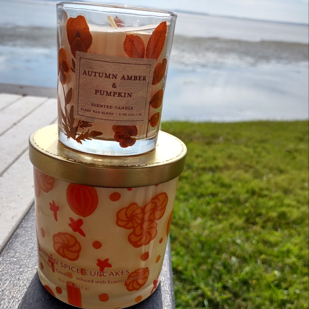 Two Fall Candles!! Never used!